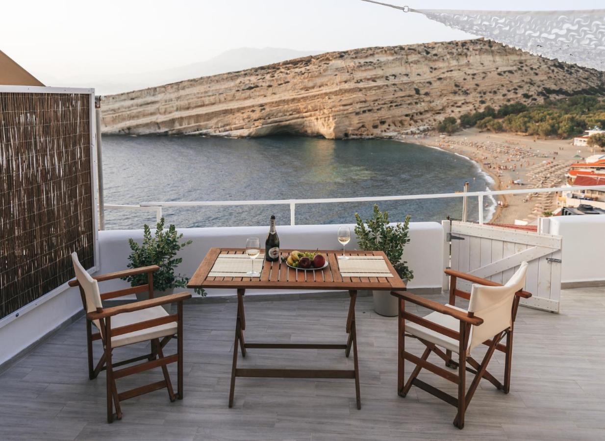Nostos Cave Seaview Apartment Mátala Exterior foto
